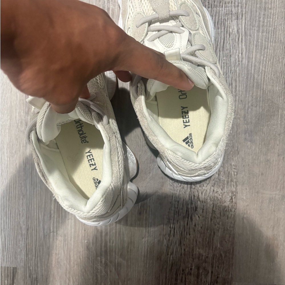 Adidas Cream and White Mesh Sneakers - Picture 5 of 7